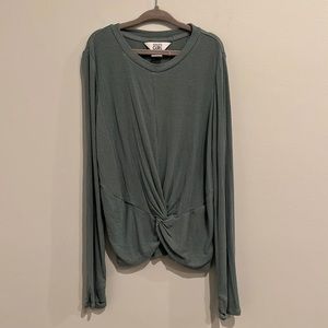 Athleta Girl Long Sleeve Knot Front Shirt